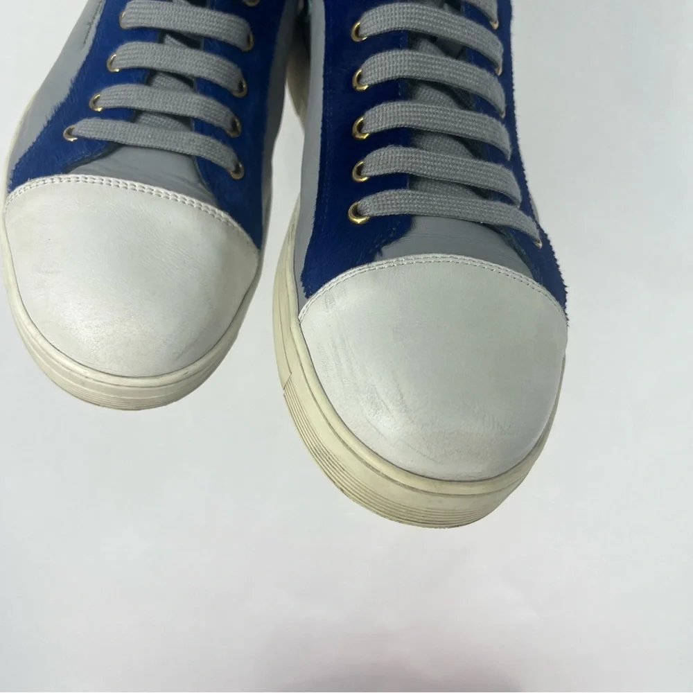 Salvatore Ferragamo Blue and Gray Sneakers - Picture 12 of 14